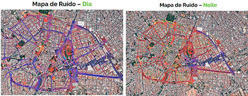 Mapa de ruído Centro SP - INAD SP 2019