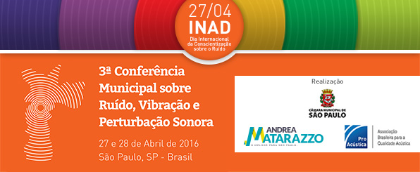 ProAcústica INAD 2016 - Dia Internacional de Conscientização Sobre o Ruído