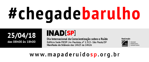 ProAcústica INAD 2018 - Dia Internacional de Conscientização Sobre o Ruído - #chegadebarulho