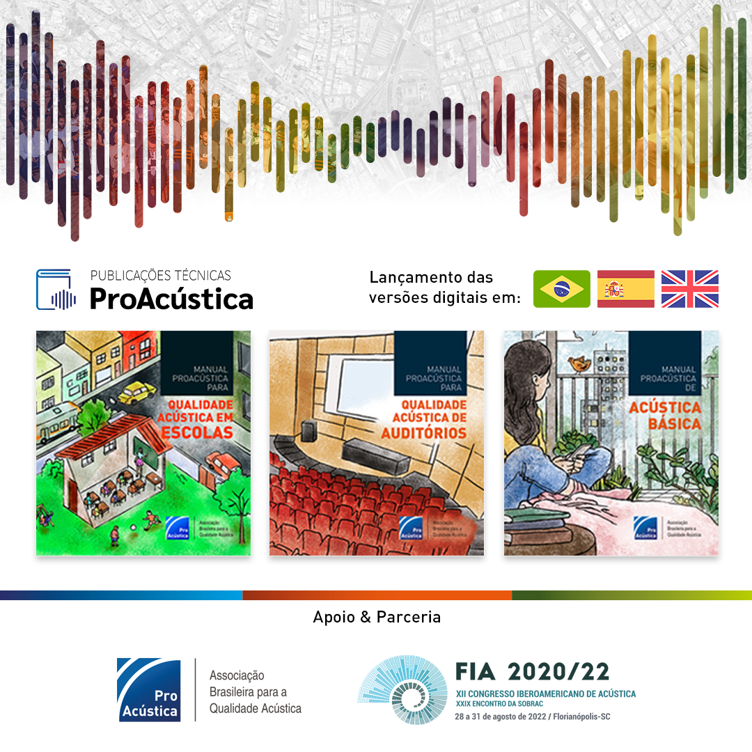 ProAcústica lança versões espanhol e inglês de manuais técnicos durante XII Congresso Iberoamericano de Acústica FIA e Encontro Sobrac