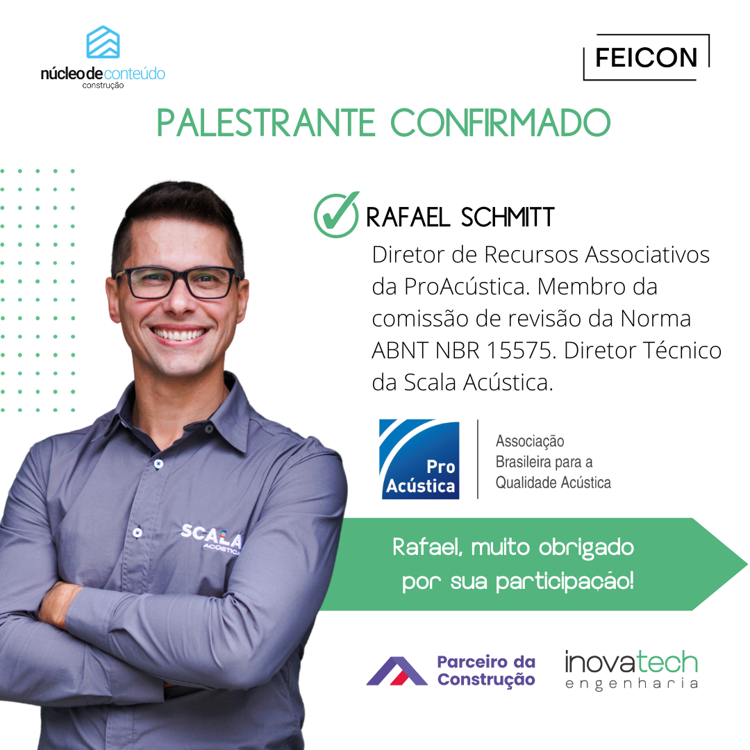 Núcleo de Conteúdo – Construção da Feicon 23 terá a participação da ProAcústica. Confira!