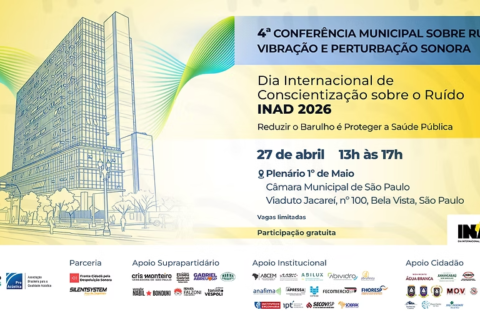 4ª Conferência Municipal sobre Ruído, Vibração e Perturbação Sonora São Paulo rumo à Despoluição Sonora – INAD 2026
