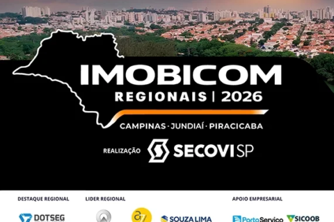 Imobicom SecoviSP Regionais 2026: edição Campinas, Jundiaí e Piracicaba